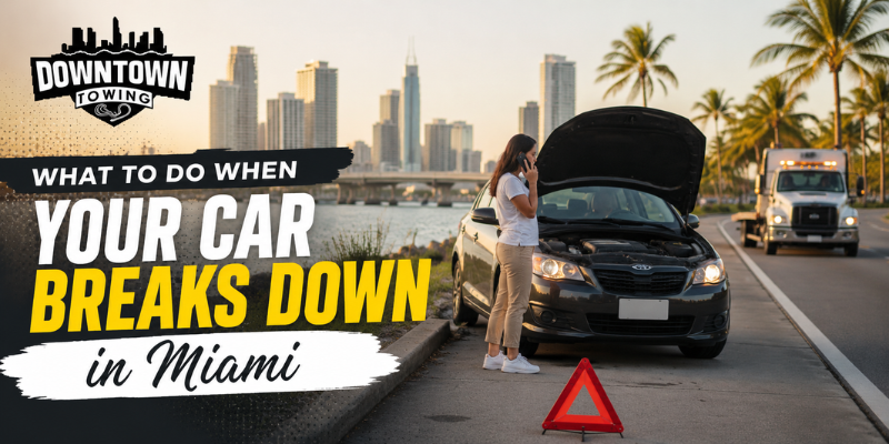 What to Do When Your Car Breaks Down in Miami – Downtown Towing