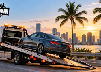 Reliable Tow in Miami – Downtown Towing Flatbed Truck
